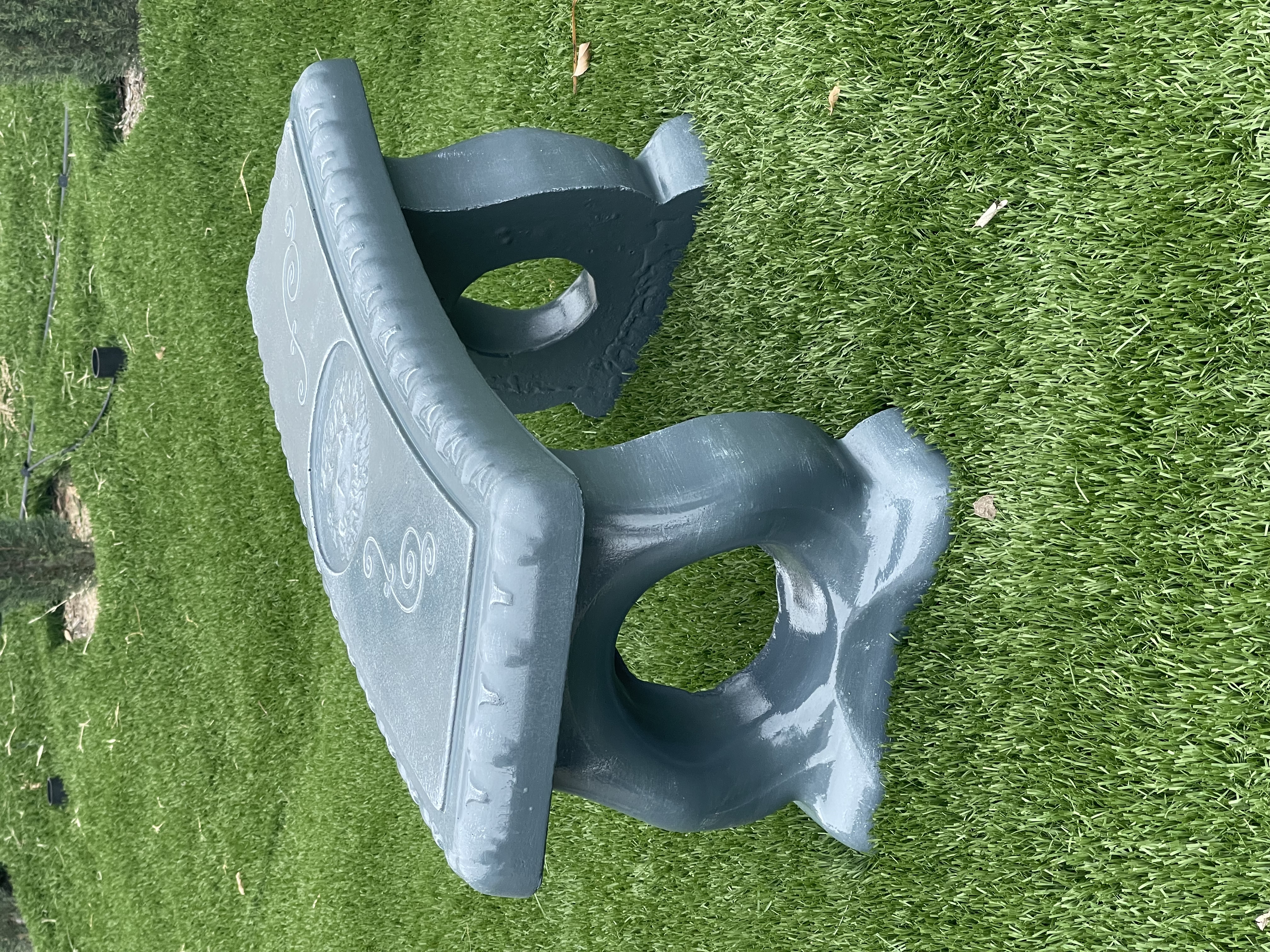 Curved Omega Lion Bench